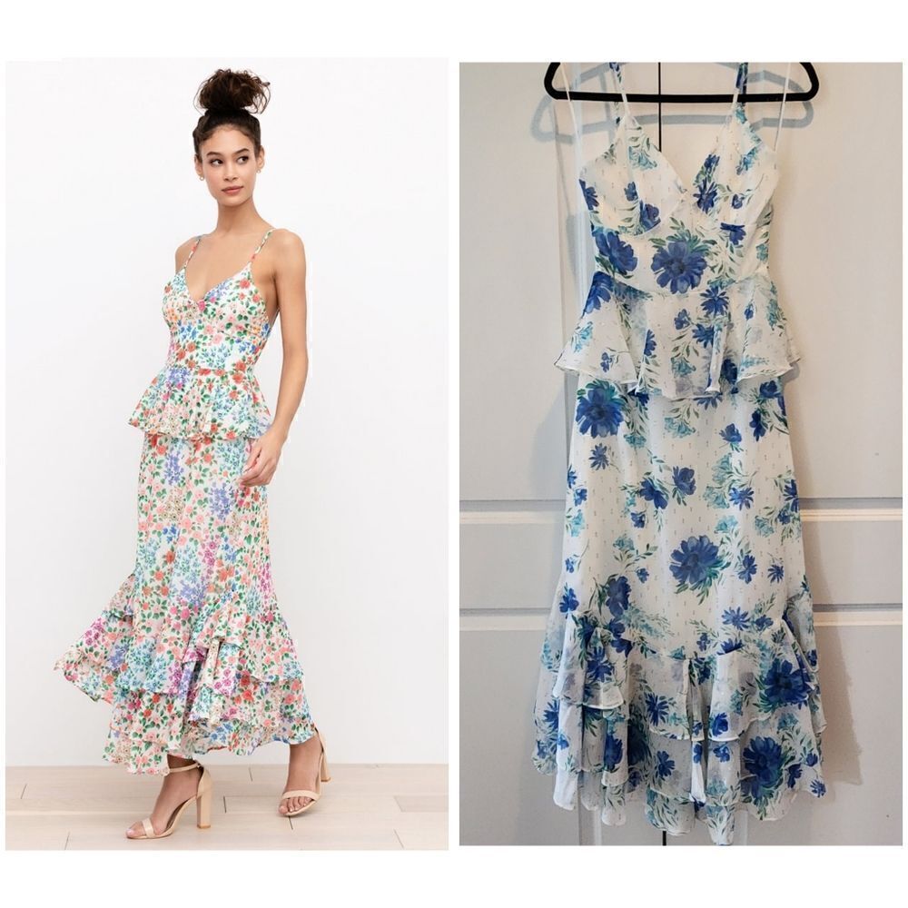 Nwt - Yumi Kim - XS - Women's Floral Kaia‎ Love is King Maxi Dress Ivory $288